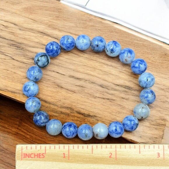Sodalite Gemstone Bracelet Handmade - Picture 6 of 6